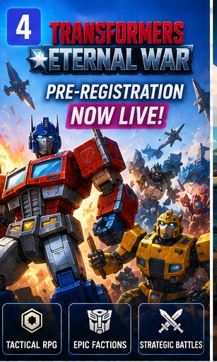 Transformers: Eternal War opens mobile pre-registration