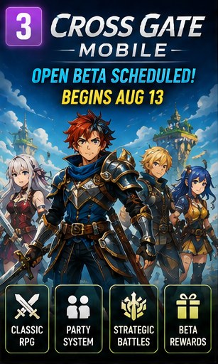 Cross Gate Mobile schedules open beta