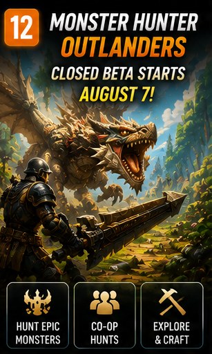 Monster Hunter Outlanders beta starts August 7