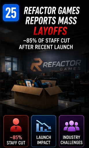 Refactor Games reportedly lays off most staff