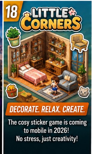 Little Corners confirms cosy sticker decorating is coming to mobile