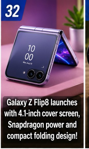 Galaxy Z Flip8 enters launch week with compact design and flagship-class gaming power
