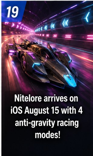 Nitelore prepares August 15 iPhone launch with four anti-gravity racing modes