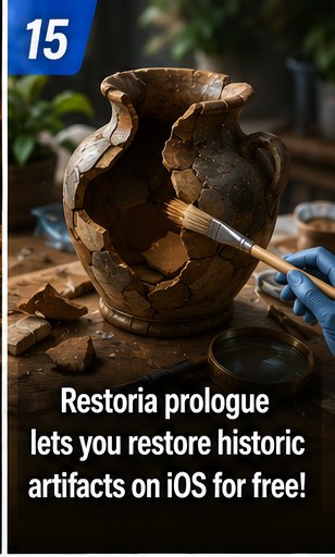 Restoria prologue lets iOS players restore damaged historical artefacts for free