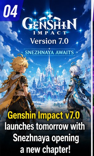 Genshin Impact Version 7.0 launches tomorrow with Snezhnaya opening a new chapter