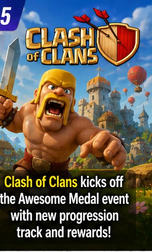 Clash of Clans starts its Awesome Medal event with a fresh progression track and rewards