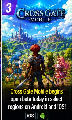 Cross Gate Mobile begins open beta today in select regions on Android and iOS