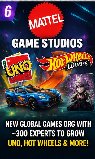 Mattel creates global Game Studios organisation to expand UNO, Hot Wheels and mobile portfolio