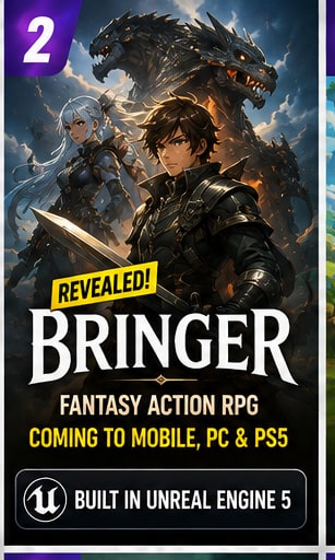 Bringer revealed for mobile as Unreal Engine 5 fantasy action RPG heads to Gamescom