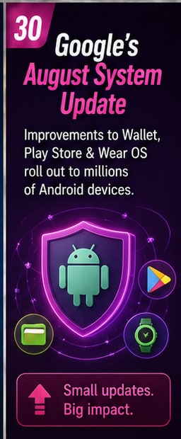 Google's August System Update keeps improving Wallet, Play Store and Wear OS without a full OS upgrade
