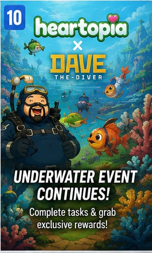 Heartopia's Dave the Diver collaboration keeps its underwater event active this weekend