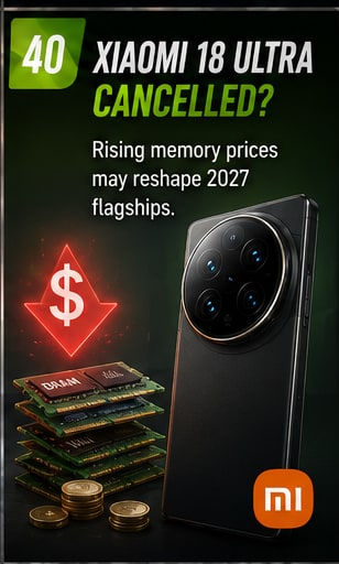 Xiaomi 18 Ultra cancellation rumour shows how soaring memory prices could reshape 2027 flagships