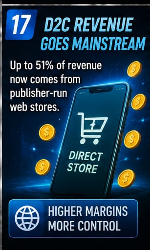 Direct-to-consumer stores capture an increasingly large share of major mobile publishers' revenue