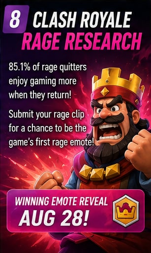 Clash Royale research finds most rage quitters enjoy gaming more when they return