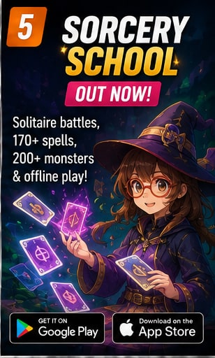 Sorcery School launches with solitaire battles, more than 170 spells and offline play