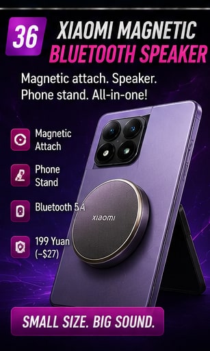 Xiaomi launches magnetic Bluetooth speaker that doubles as a smartphone stand
