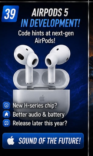 AirPods 5 code references suggest Apple's next mainstream earbuds are already in development
