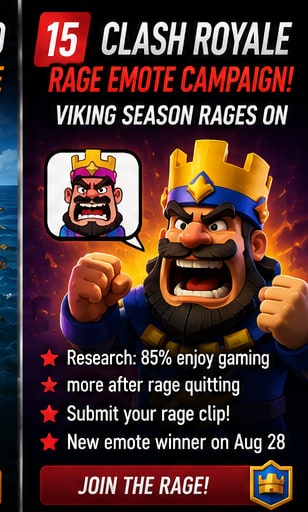 Clash Royale turns rage quitting into a community event as Viking Season continues