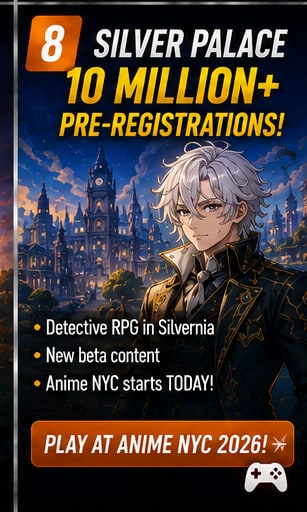 Silver Palace begins Anime NYC appearance after passing 10 million global pre-registrations
