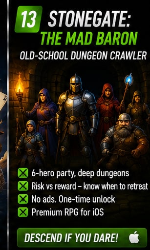 Stonegate: The Mad Baron brings premium old-school dungeon crawling to iPhone and iPad