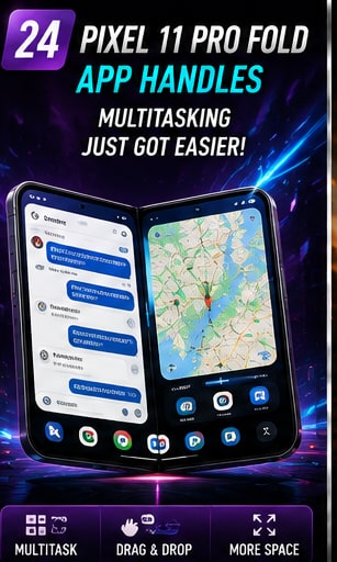 Pixel 11 Pro Fold’s new App Handles feature makes multitasking faster
