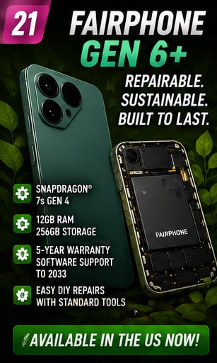 Fairphone Gen 6+ brings the repairable smartphone argument directly to US buyers