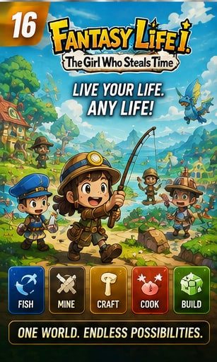 Fantasy Life i finds a natural home for its work-play RPG loop on portable devices