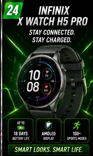 Infinix X Watch H5 Pro joins the affordable smartwatch endurance race