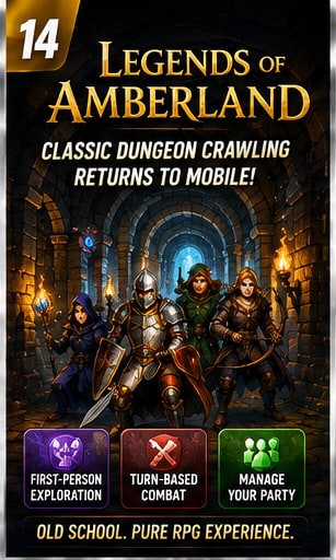 Legends of Amberland brings uncompromising old-school dungeon crawling to mobile