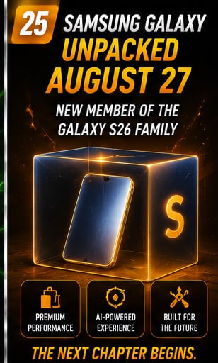 Samsung confirms August 27 Galaxy event as S26 FE expectations build