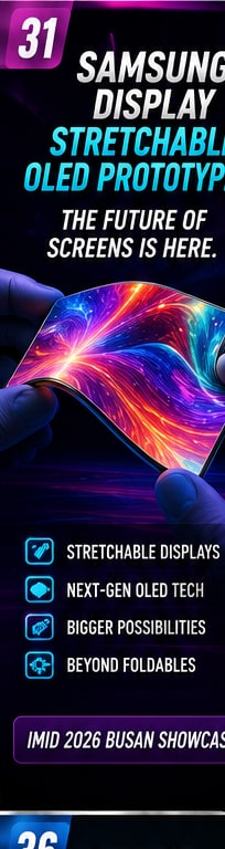 Samsung Display's stretchable OLED shows where screens could go after foldables