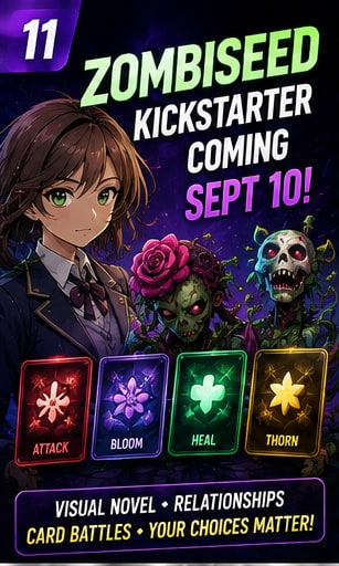 ZombiSeed readies September Kickstarter for its strange Flower Zombie card RPG