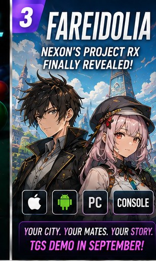 Nexon's Project RX becomes Fareidolia and confirms iOS and Android versions