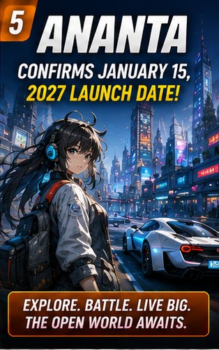 ANANTA confirms January 15, 2027 launch as NetEase expands its anime open world