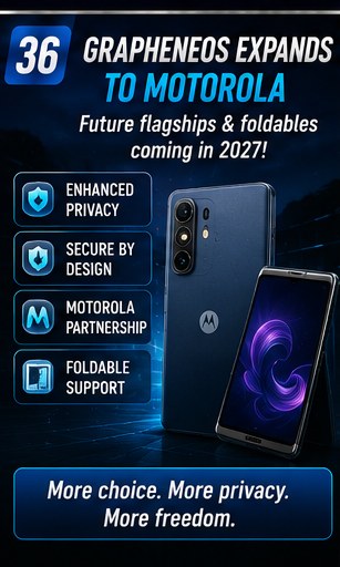 GrapheneOS confirms Motorola expansion with foldables planned for 2027