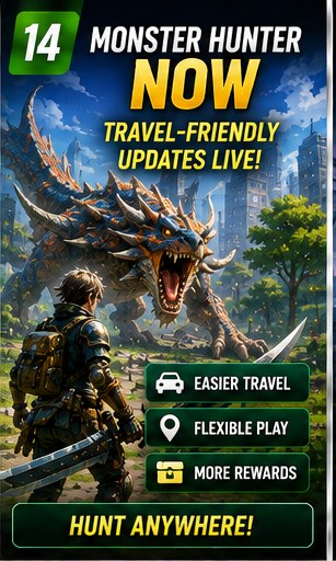 Monster Hunter Now introduces travel-friendly changes for players on the move