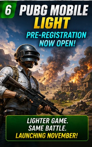 PUBG Mobile Light opens pre-registration as Krafton targets lower-spec devices