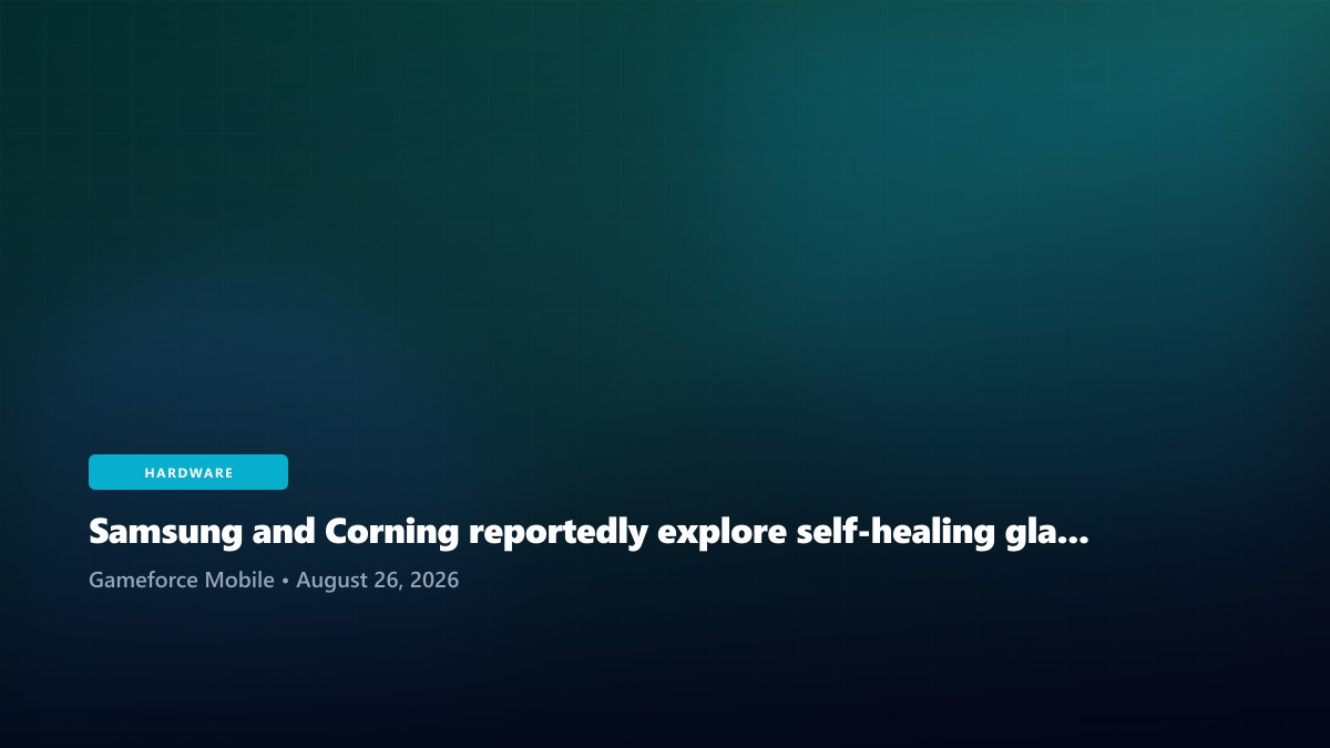 Samsung and Corning reportedly explore self-healing glass for Galaxy S27 Ultra