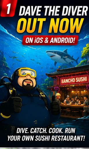 Dave the Diver makes its mobile debut on iOS and Android