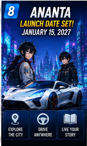 ANANTA locks January 15, 2027 launch for its cross-platform urban RPG