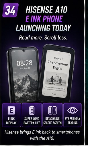 Hisense A10 puts E Ink back on the smartphone agenda