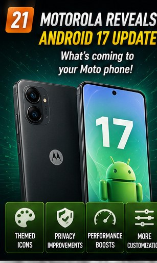 Motorola reveals what its Android 17 update will bring