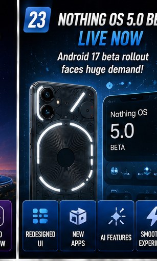 Nothing OS 5.0 Android 17 beta rollout hits unexpectedly heavy demand