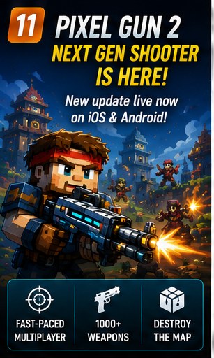 Pixel Gun 2 begins its next generation of blocky mobile gunfights