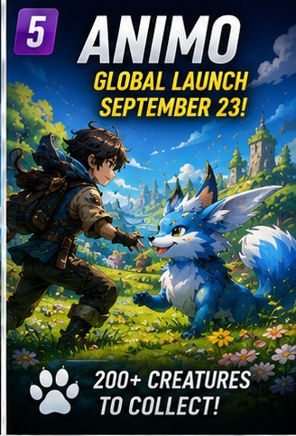 Aniimo locks September 23 mobile launch with more than 200 creatures at release