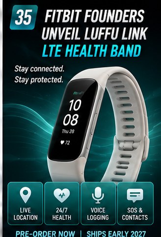 Fitbit founders return with an LTE health and safety band