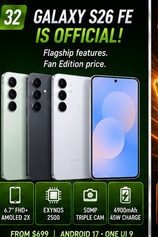 Galaxy S26 FE moves from speculation to a $699 flagship alternative