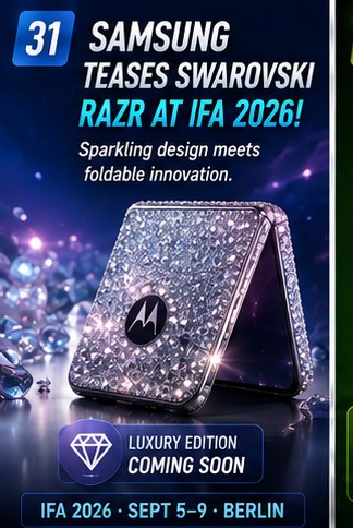 Motorola teases Swarovski Razr for IFA 2026