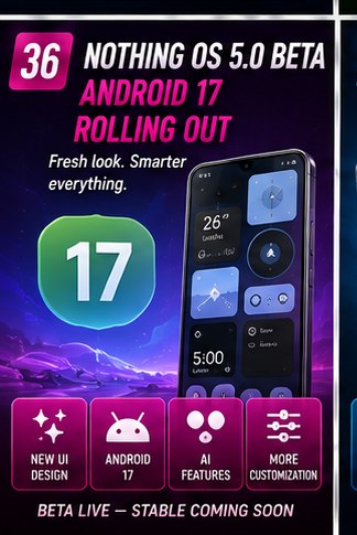 Nothing OS 5.0 Android 17 beta hits heavier-than-expected demand