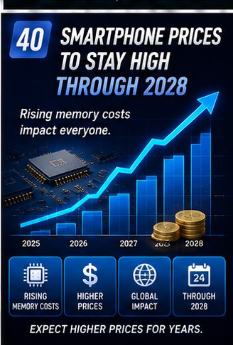 Smartphone prices could remain elevated as memory costs reshape the market